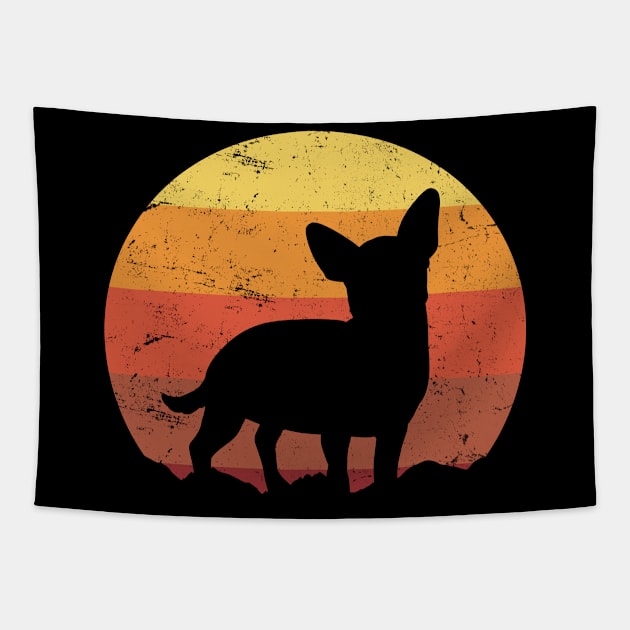 Chihuahua Dog Vintage Tapestry by CreativeGiftShop