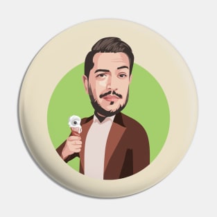 Impractical Jokers - Sal Eating Ice Scream Awesome Vector Illustration Pin