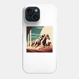 Art Deco Style Horse Racing Phone Case