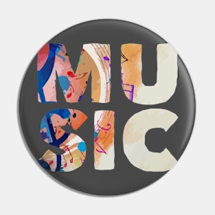 Music Painting Pin