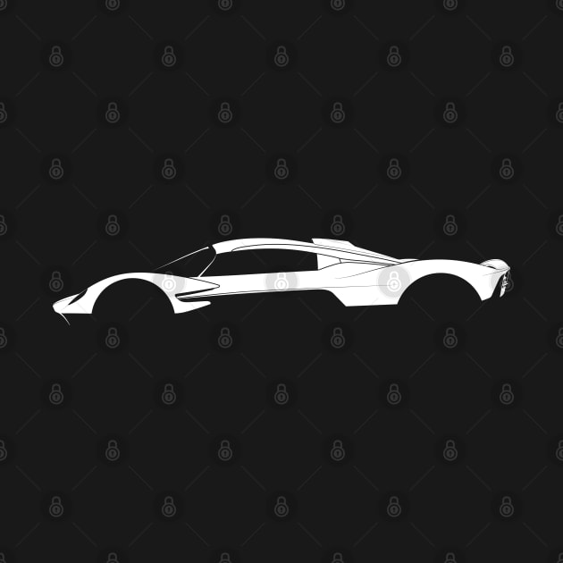 Aston Martin Valkyrie Silhouette by Car-Silhouettes