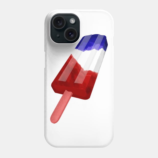 Red White and Blue Popsicle Phone Case by mailboxdisco