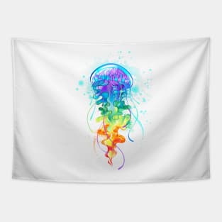 Large Rainbow Jellyfish Tapestry