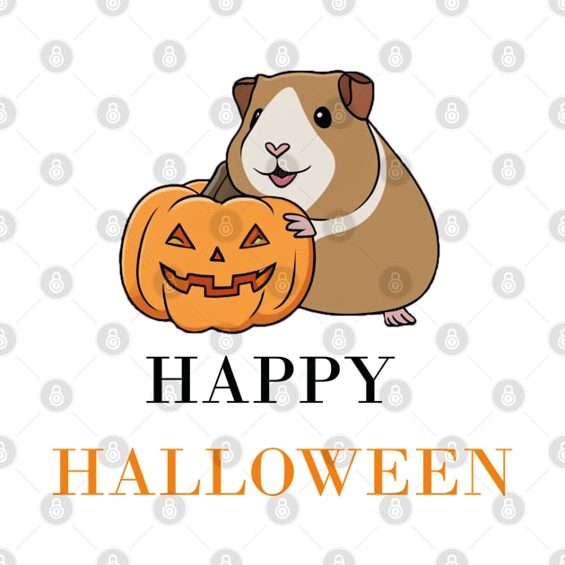 Happy Halloween Guinea Pig by Anke Wonder 