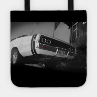 Dodge Charger R/T, Black and White Tote