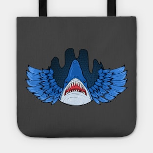 flying shark Tote