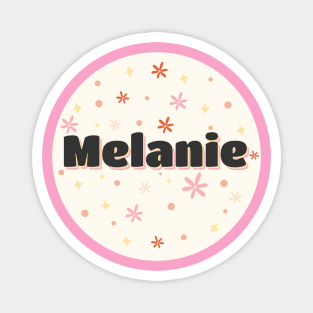 Melanie name cute design Magnet