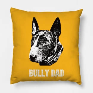 Bull Terrier Dad Pillow