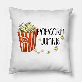 Popcorn Junkie Pillow