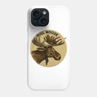 Bull Moose Party - Vintage Political Party Pin Design Phone Case