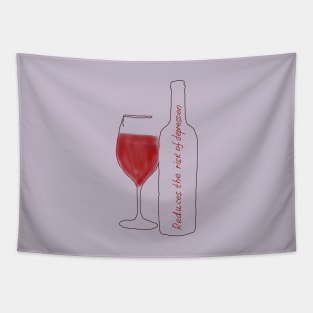 Benefits of red wine Tapestry