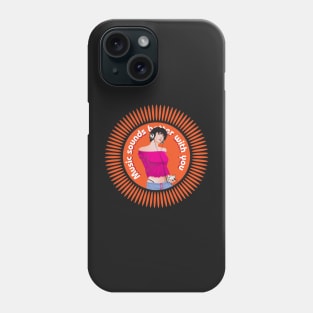 Music Sounds Better with You (Orange Funk) Phone Case