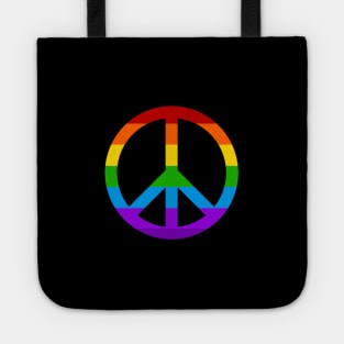 Retro Peace Symbol Tote