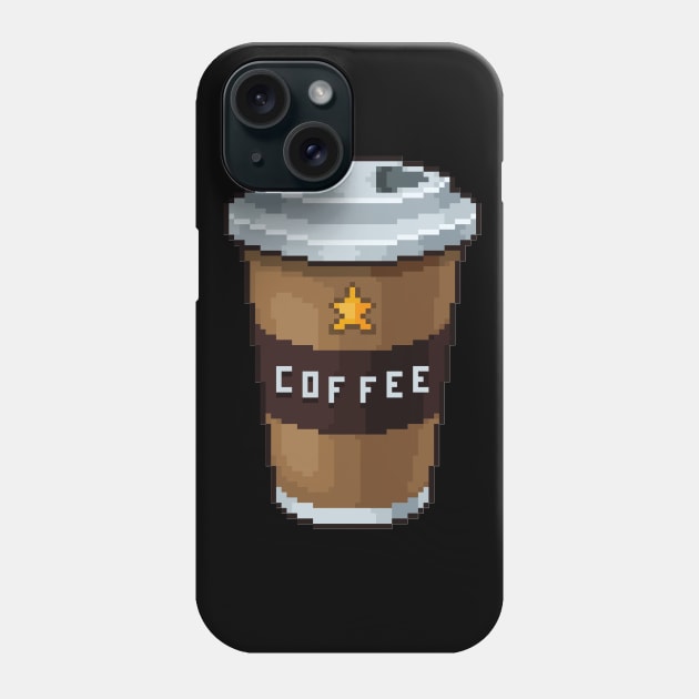 Pixel Art Coffee Phone Case by info@dopositive.co.uk