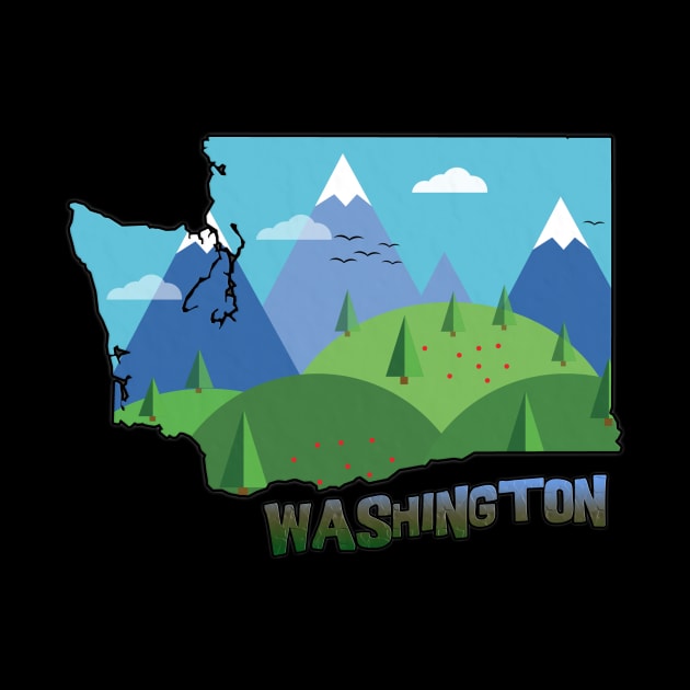 Washington State Outline by gorff