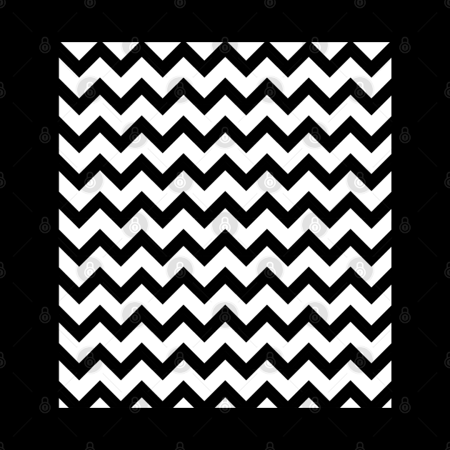 Black and white zigzag lines by Spinkly