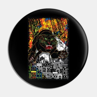 Black Tiger Leap Pin