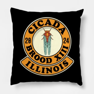 Cicada Brood XIII Illinois Pillow