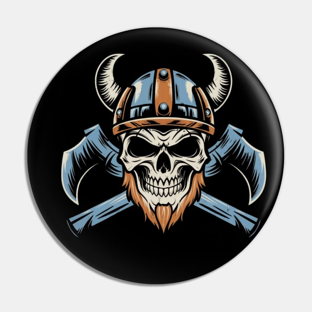 American Traditional Vikings Tattoo Pin by Goku Creations