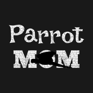 Parrot Mom Macaw Distressed T-Shirt