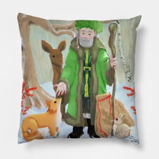 Winter Wizard and his Friends Pillow