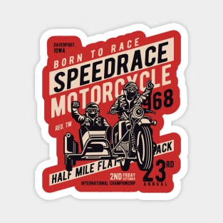 speedrace motorcycle Magnet