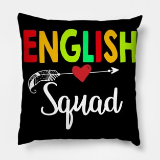 English Squad Teacher Back To School Pillow