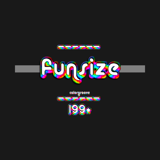 Funsize 1990 ColorGroove Retro-Rainbow-Tube nostalgia (wf) by Blackout Design