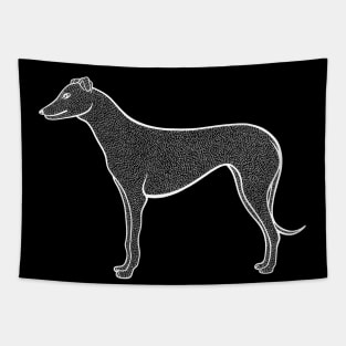 Greyhound - hand drawn detailed dog lovers design Tapestry