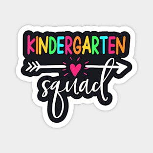 Kindergarten Squad Back To School Team Teacher Student Magnet