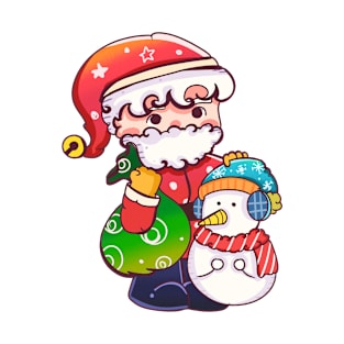 cute santa clause on christmas T-Shirt