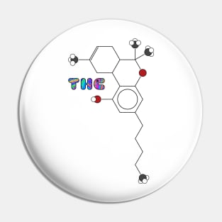 THC Molecule Pin