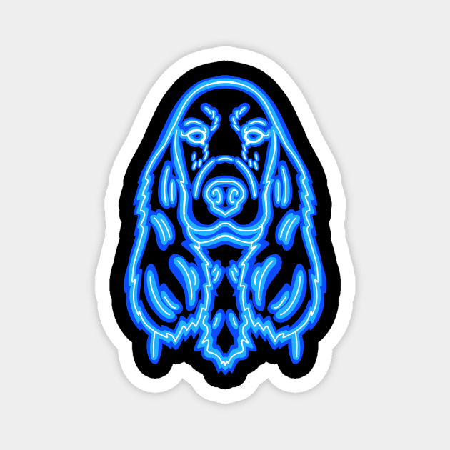 Neon English Cocker Spaniel Magnet by missmann