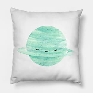 uranus cute planet Pillow