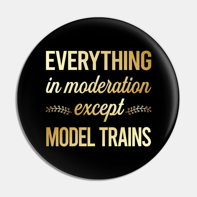 Funny Moderation Model Train Trains Railroad Railway Pin by lainetexterbxe49