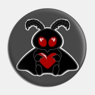 Mothman Heart Pin