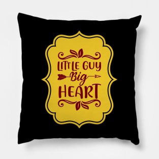 Little Guy Big Heart | Cute Kid's Pillow