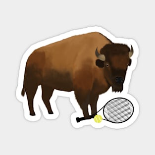 Tennis Bison Magnet