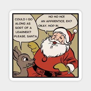 Santa Talks To a Reindeer Youth Magnet