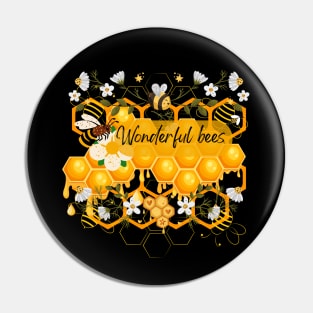 Wonderful Bees Pin