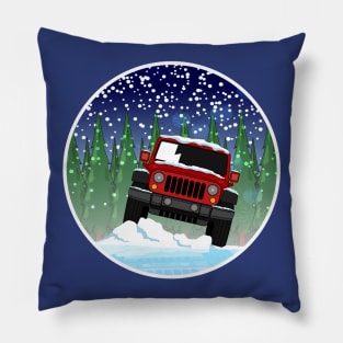 Off Road Snowy Adventure Pillow