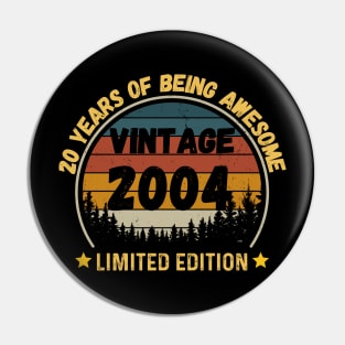 Vintage 2004 Limited Edition 20th Birthday 20 Years Old Gift Pin