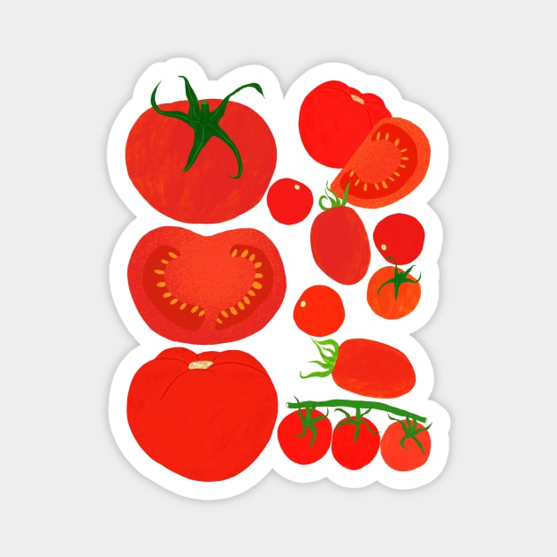 Tomato Harvest Magnet by LeanneSimpson