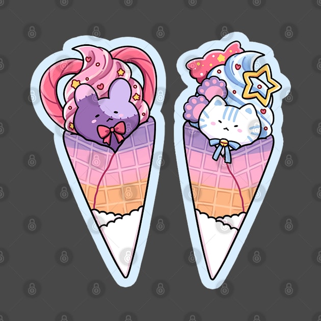 Patchi & Biru Ice Cream by Leenh