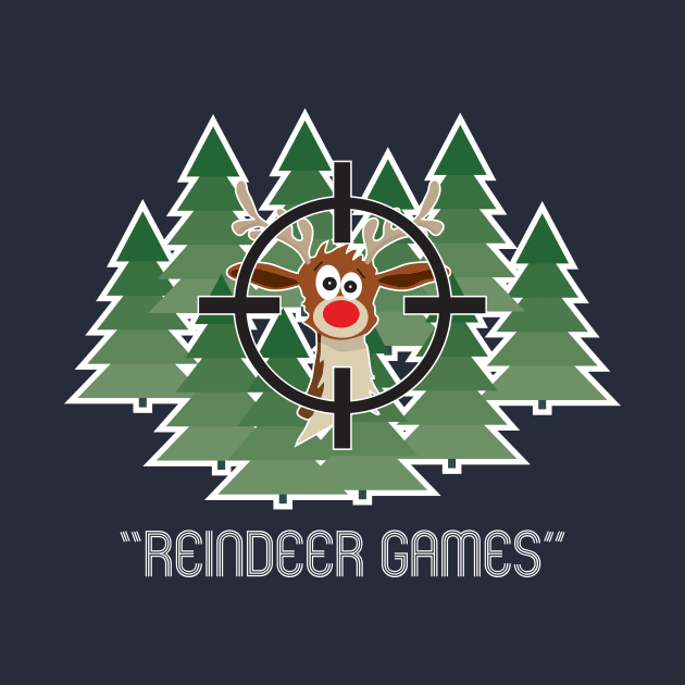 Reindeer Games Xmas Shirt by BentonParkPrints