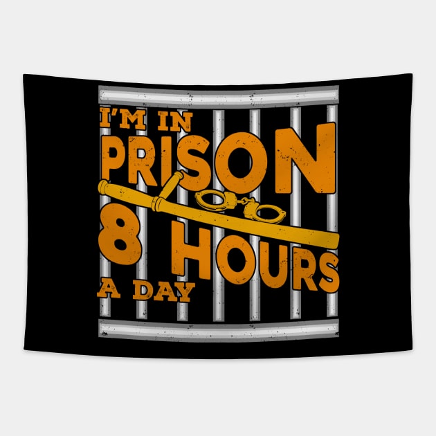 Prison Jail Guard Correctional Officer Gift Tapestry by Dolde08