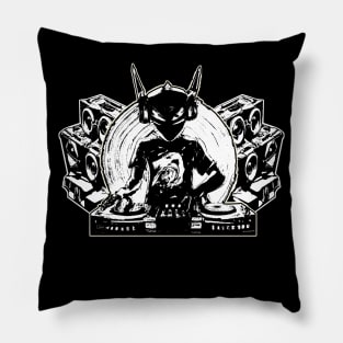 DJ Alien Rave Vinyl Pillow