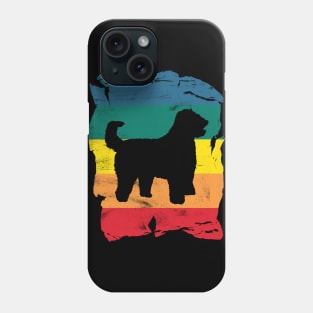 Goldendoodle Distressed Vintage Retro Silhouette Phone Case