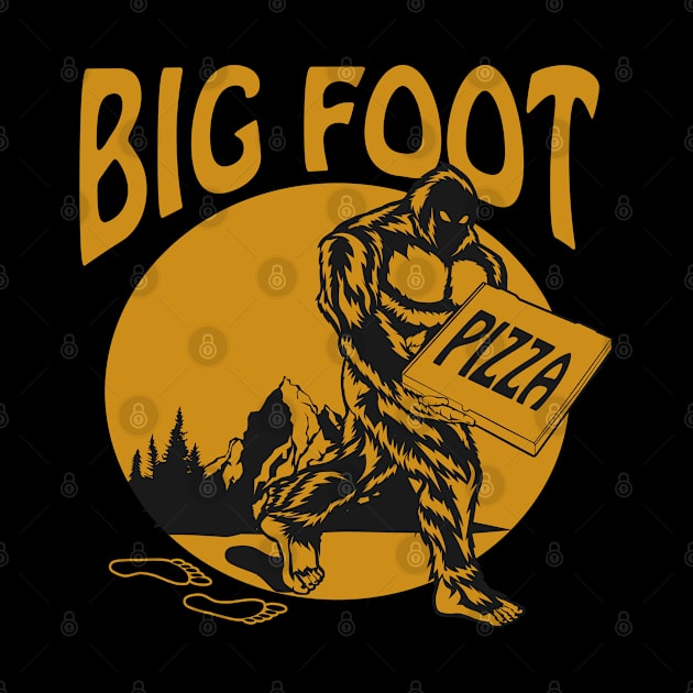 Bigfoot Pizza by beanbeardy