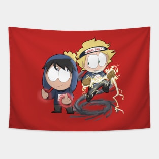 Super Craig and Wonder Tweek Tapestry